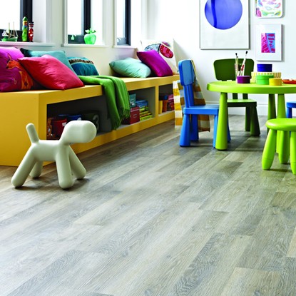 Luxury vinyl flooring, textured flooring, reclaimed wood-look vinyl, glue-down flooring