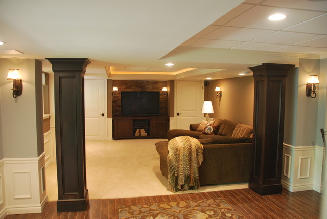 Refinished basement