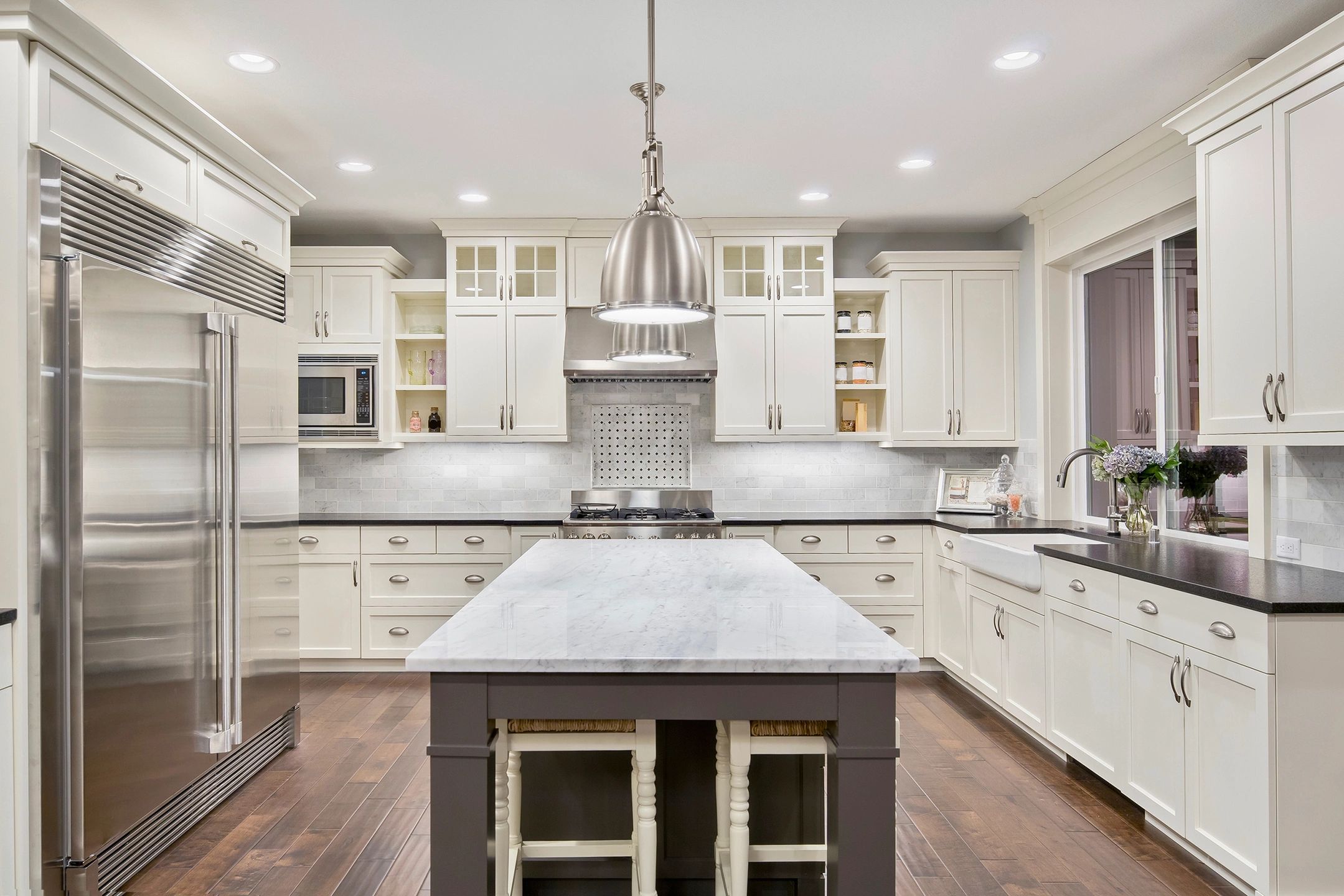 Remodeled Kitchen with Hardwood floors