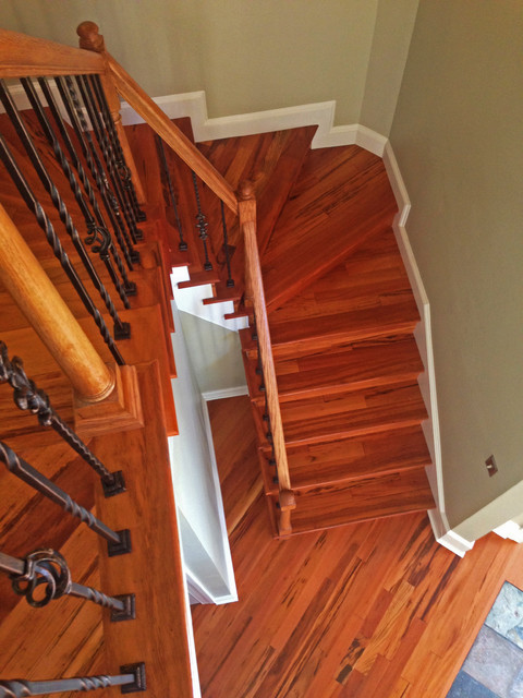 Brazilian Koa/Tigerwood Custom Stairs