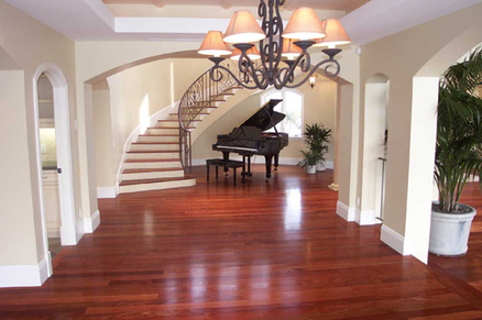 santos mahogany flooring bedroom