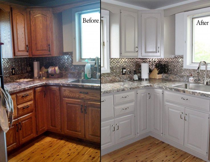 Painted kitchen cabinets